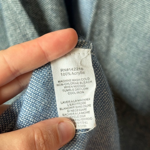 Mersea Lightweight‎ Travel Beach Wrap White Blue OS - Picture 5 of 5